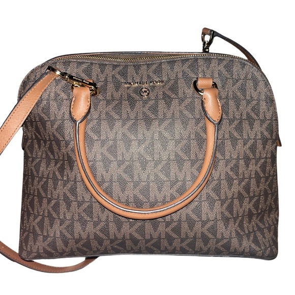 Michael Kors Tan and Brown Crossbody Bag - Picture 1 of 10